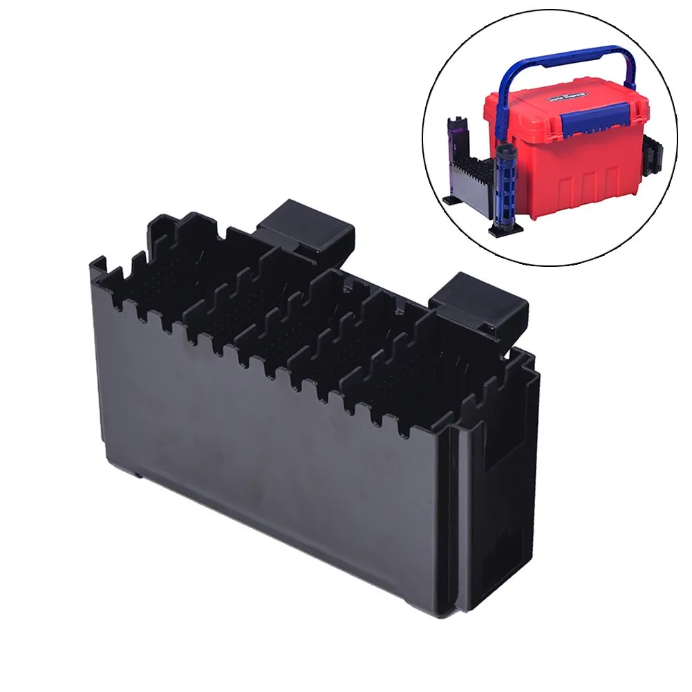 

Hanging Hard Bait Sequins Bait Box Raft Fishing Ba Rrel Accessory Vertical Inserted Lure Case For MEIHO Box