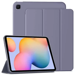 Ultra - Slim Shockproof Tablet Case with Auto Wake/Sleep & Foldable Design in Soft TPU Material for S6 Lite 2024 (Purple)