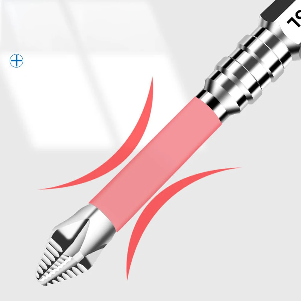 PH2 자기식 스크루드라이버 비트, 25-150mm 육각 섕크 파워 드릴 비트, 가정 및 산업용 내구성 강철 스크루드라이버 세트