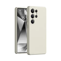 Luxury Liquid Silicone Soft TPU Phone Case Cover for Galaxy S26UItra (White)