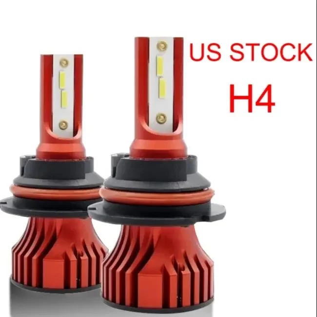 2PCS H4 9003 Car LED Headlights Bulb 12V 120W 6500K Hi/Lo Beam Super Bright White Car Led Lights lamps