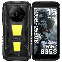 DOOGEE Fire 3 Max Rugged Phone Dual Camping Lights Gemini AI 8350mAh Battery 5.5'' Display Android 15 Smartphone Widevine L1