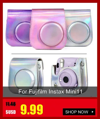 FUJIFILM Instax Mini 11 Mini11 Polaroid Camera Bag Colors Vintage PU Leather Case Shoulder Strap Pouch Carry Cover Protection camera bag purse