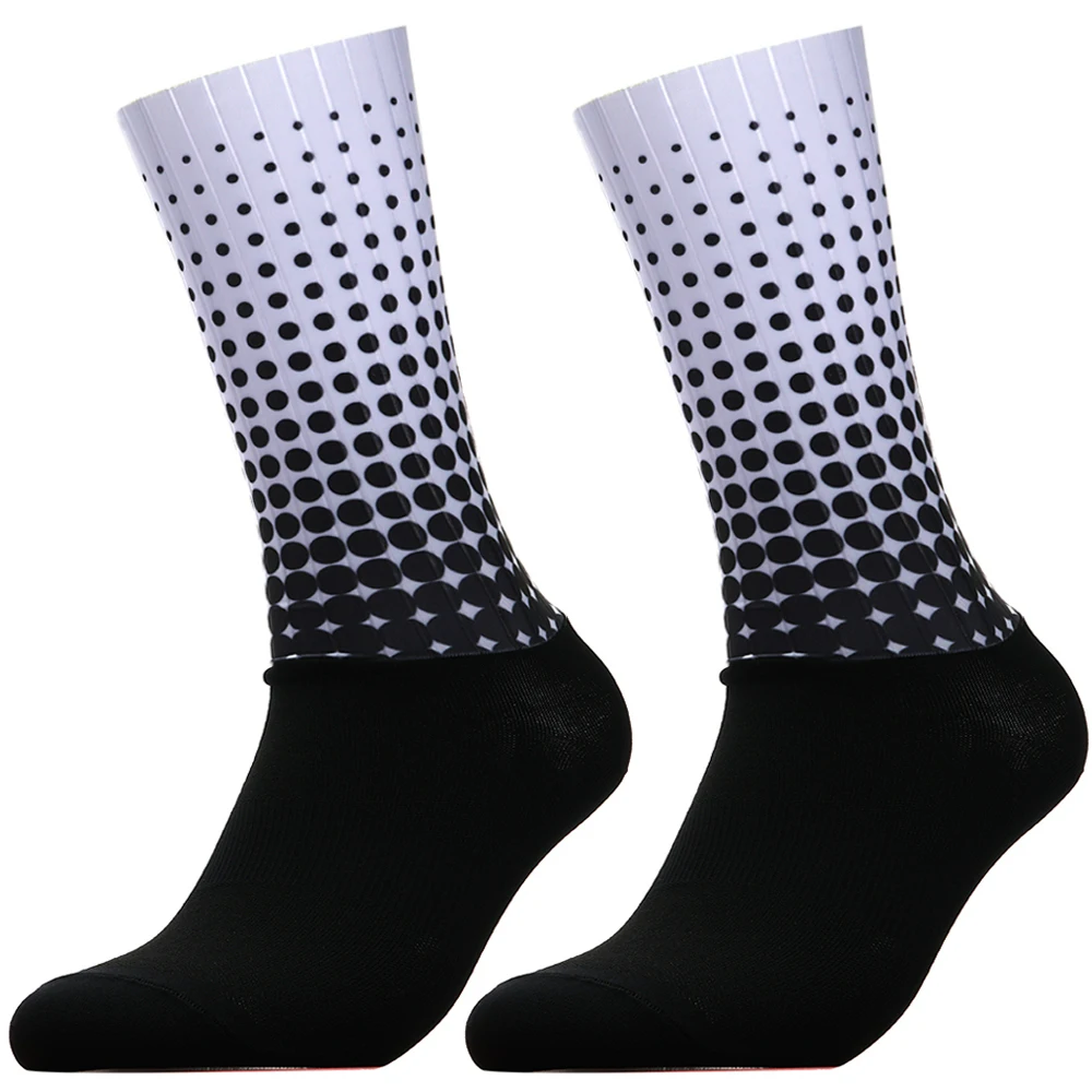 רכיבה 2024 חדש ללא החלקה בסגנון פולקה נקודה גרביים בקיץ ספורט מרוצי אופניים פרו סיליזמו