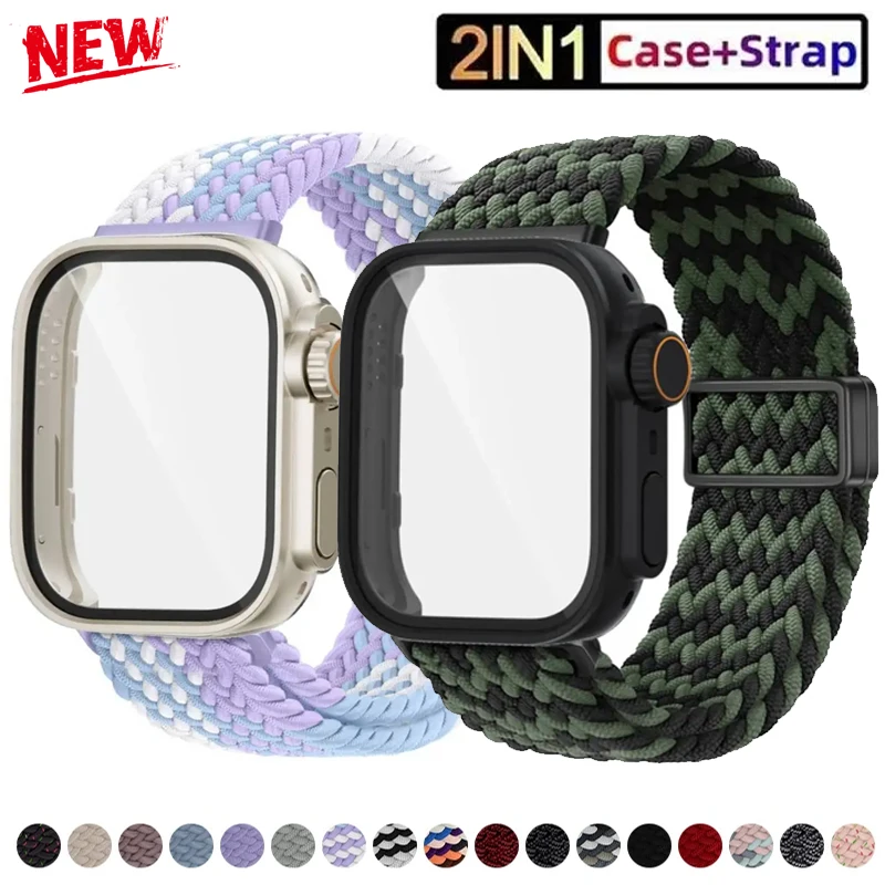 Nylon Braided Strap with Protective Screen Frame and Adjustable Band