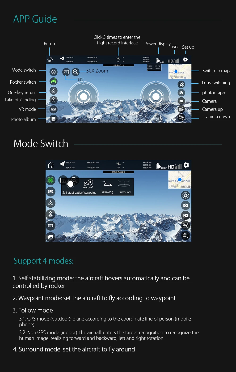 Eachine EX5 5G WIFI 1KM FPV GPS With 4K HD Camera Servo Gimbal