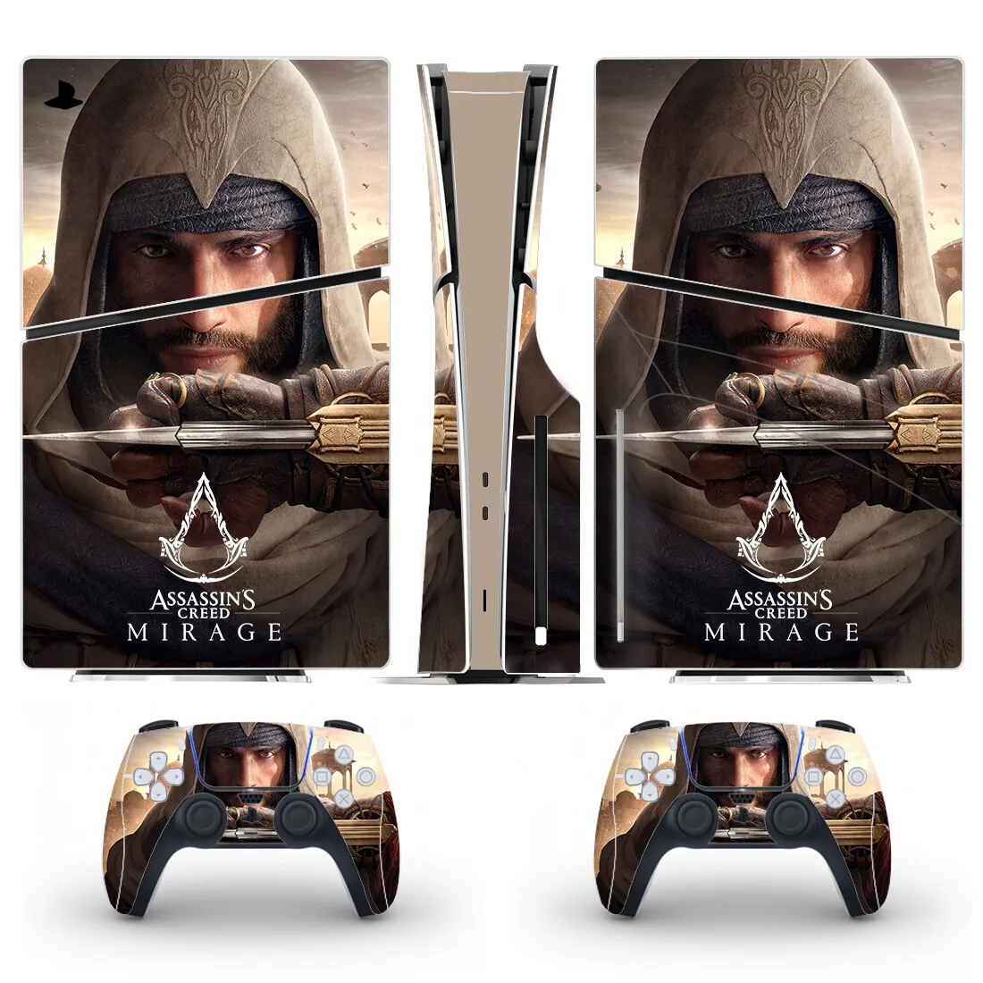 PS5 슬림 디스크 스킨 스티커, 콘솔 및 컨트롤러 2 개용 데칼 커버, 비닐, 새로운 게임