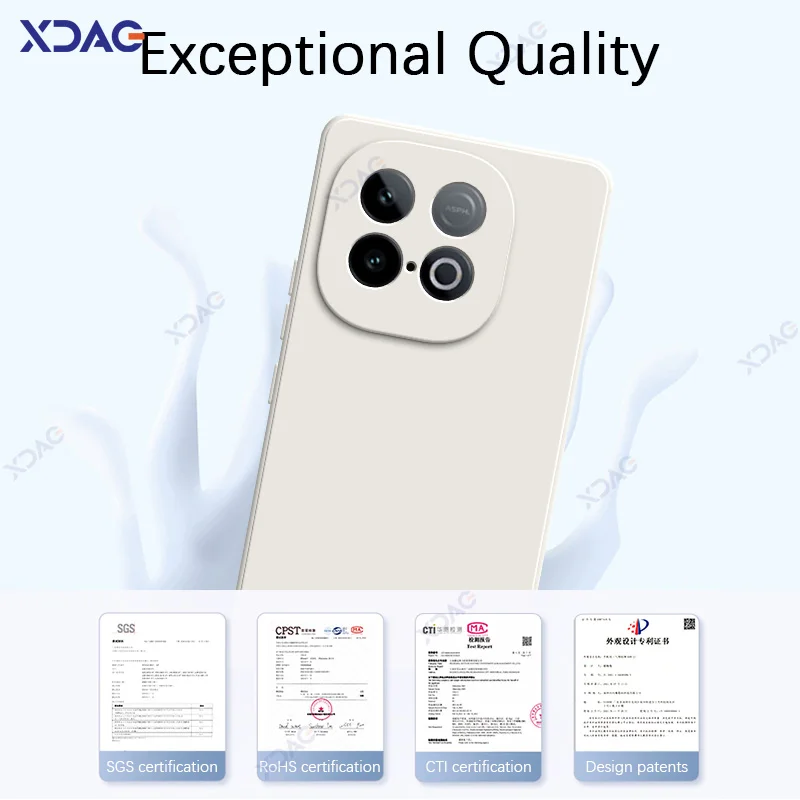 Luxurious Silicone Soft Back Cover with 360° Protection & Waterproof Design