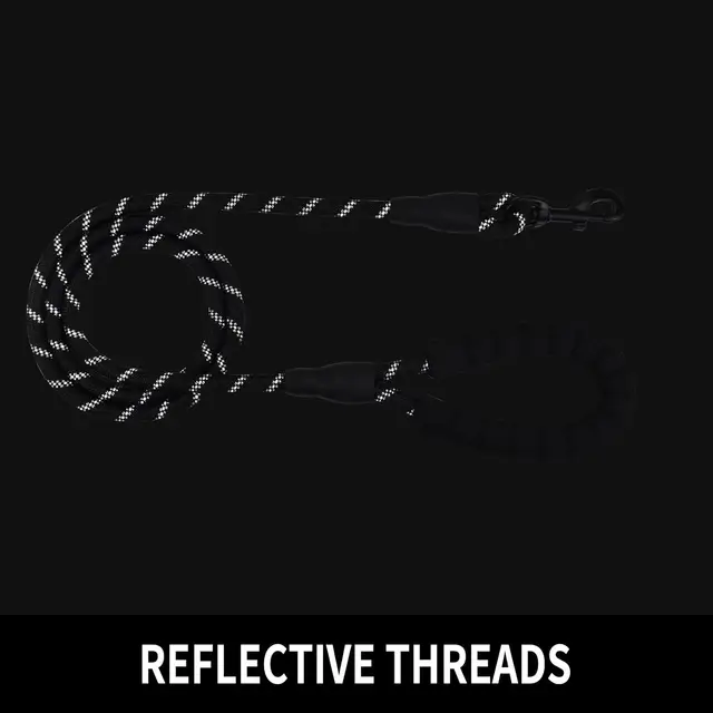 2M Pet Dog Leash with Soft Padded Handle Highly Reflective Dog Rope for Night Walking Suitable for Small Medium and Large Dogs 4