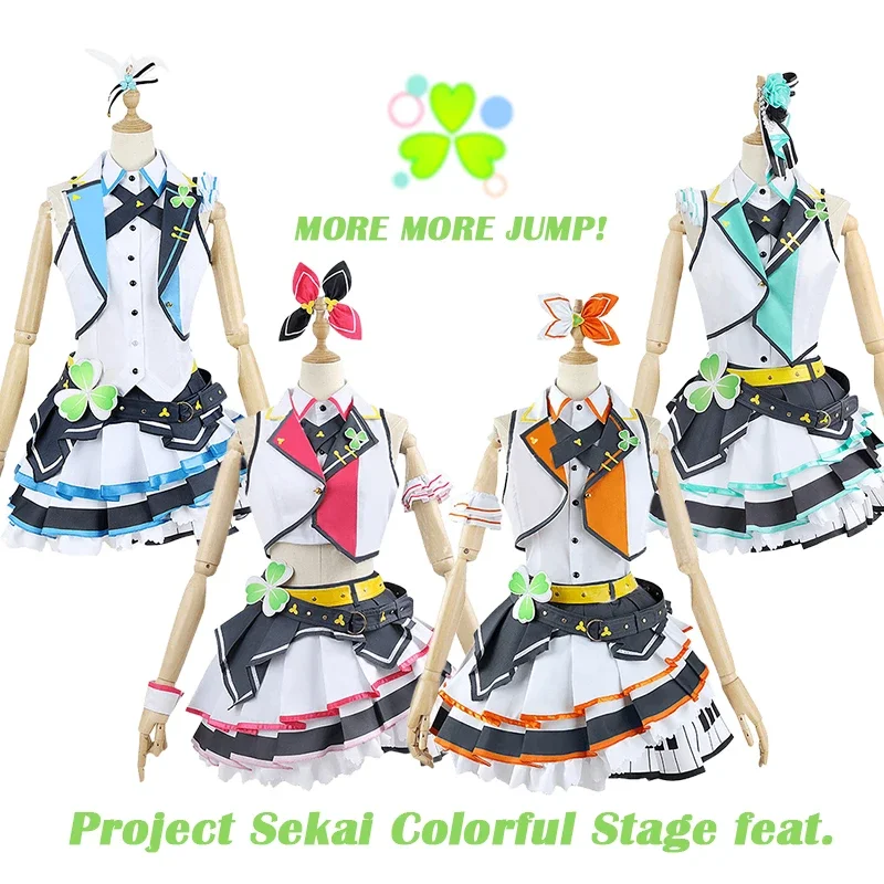 

Minori Hanasato Cosplay Project Sekai colorido escenario Feat Momoi Airi disfraz vestidos uniforme peluca traje ropa de Hallowee