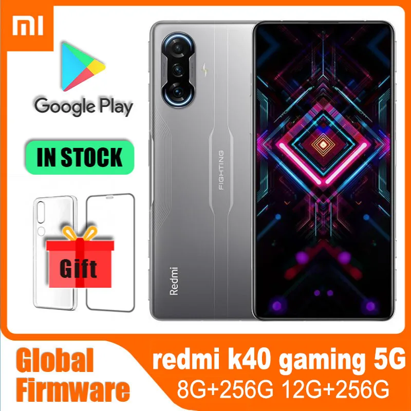 Cellulare Originale Xiaomi Redmi K40 Gaming 5G Smartphone, Android 11 Miui 12.5 Octa Core Global Rom 67W Ricarica Rapida