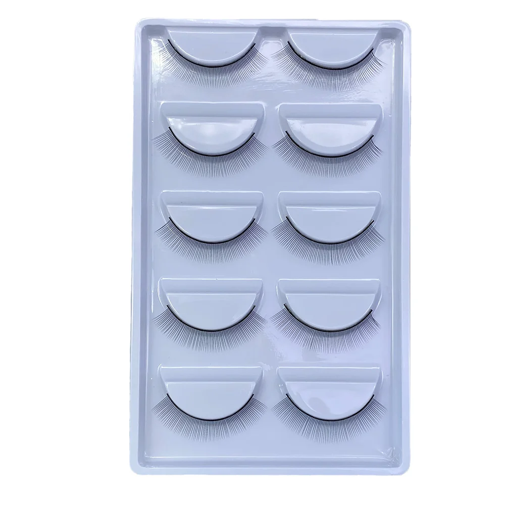 5/10 Boxes Training Lashes Beginner False Eyelashes Practice Lashes Strip Individual Lash  Extension Supplies Makeup Tools