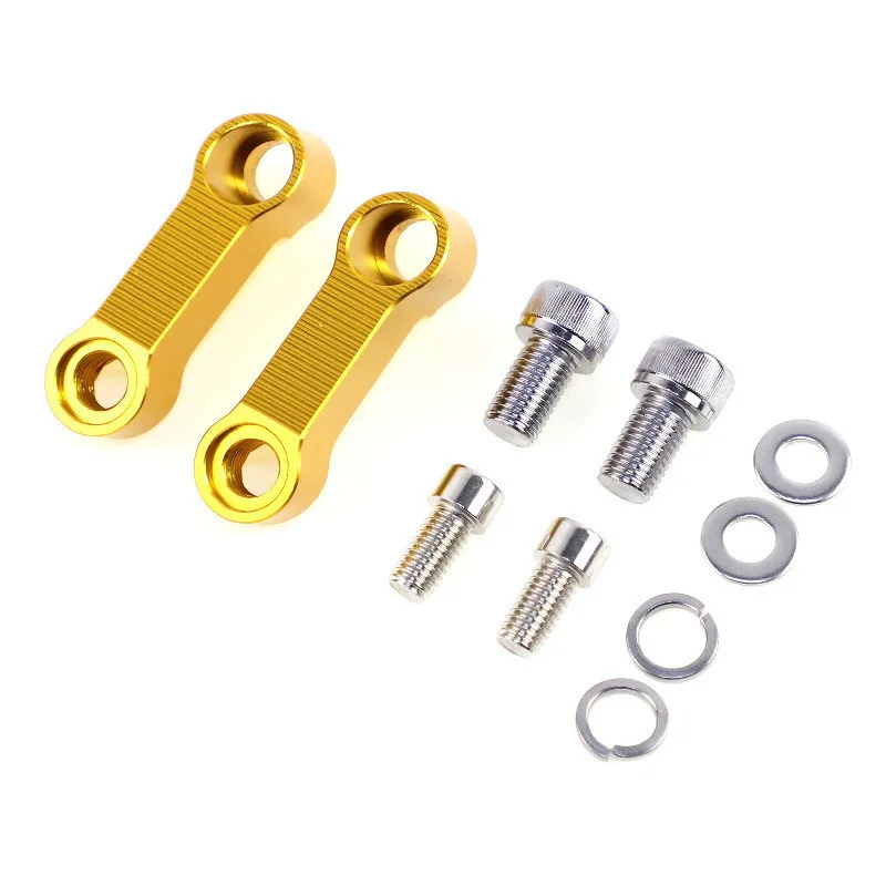Motorcycle Rearview Mirror Extension Mount Bracket Holder Universal 8/10mm Motorbike Riser Mount Bracket Moto Extension motorcycle handle bar mirror