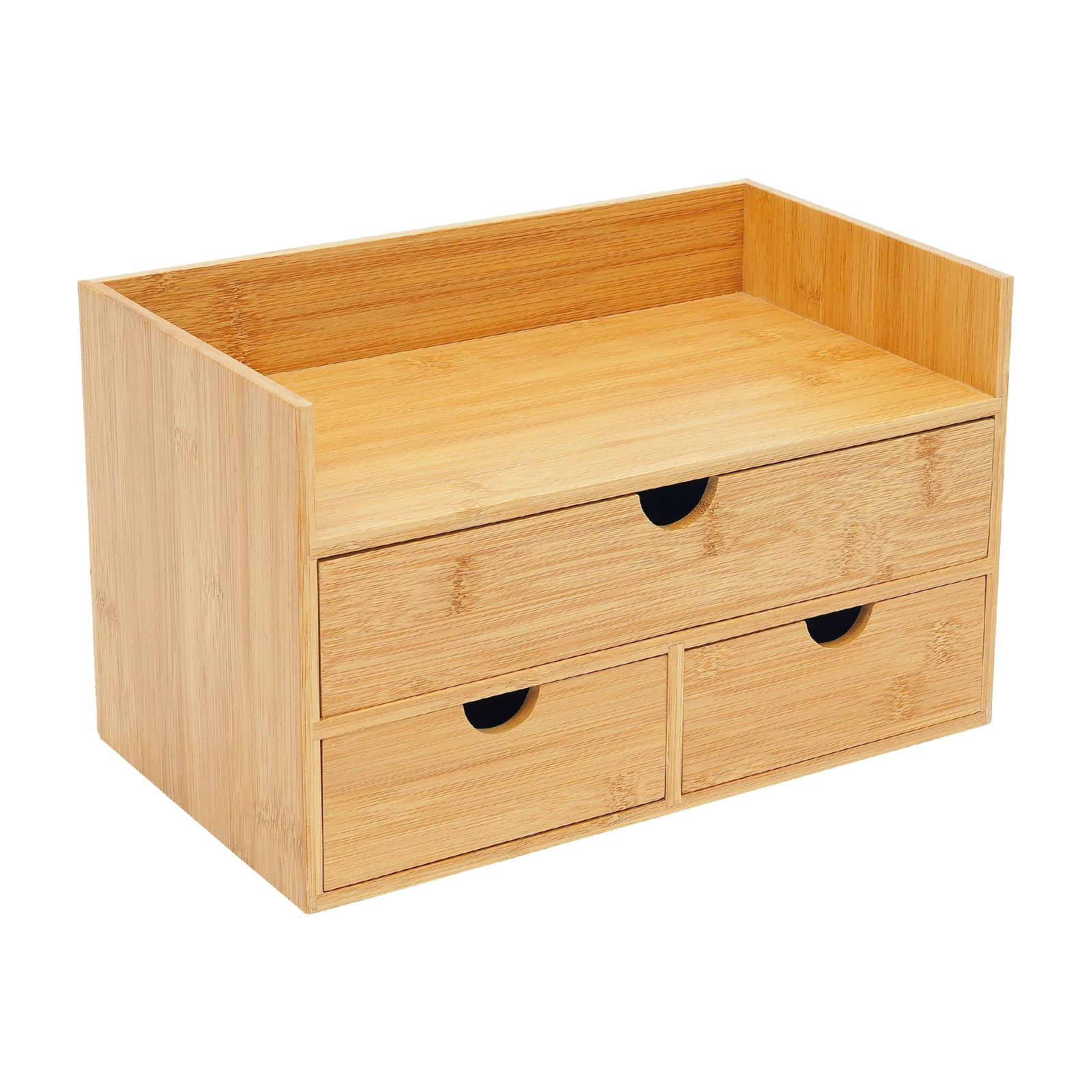 Organisateur de bureau en bambou, mini tiroir de bureau en bambou, boîte de rangement pour bureau et maison, aucun assemblage requis S87c38f1802164dd88eb4a9afded07c89w
