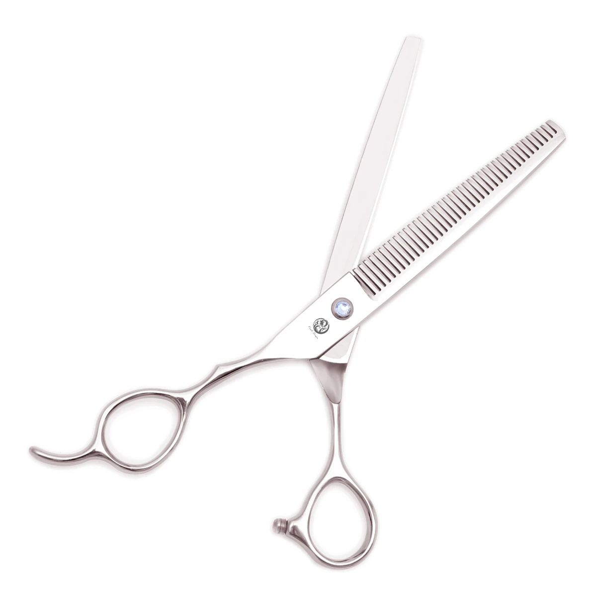 Dog Grooming Scissors 7" Left-Hand Stainless Purple Dragon Straight Scissors Thinning Shears Pet Beauty Cat Puppy Z8000