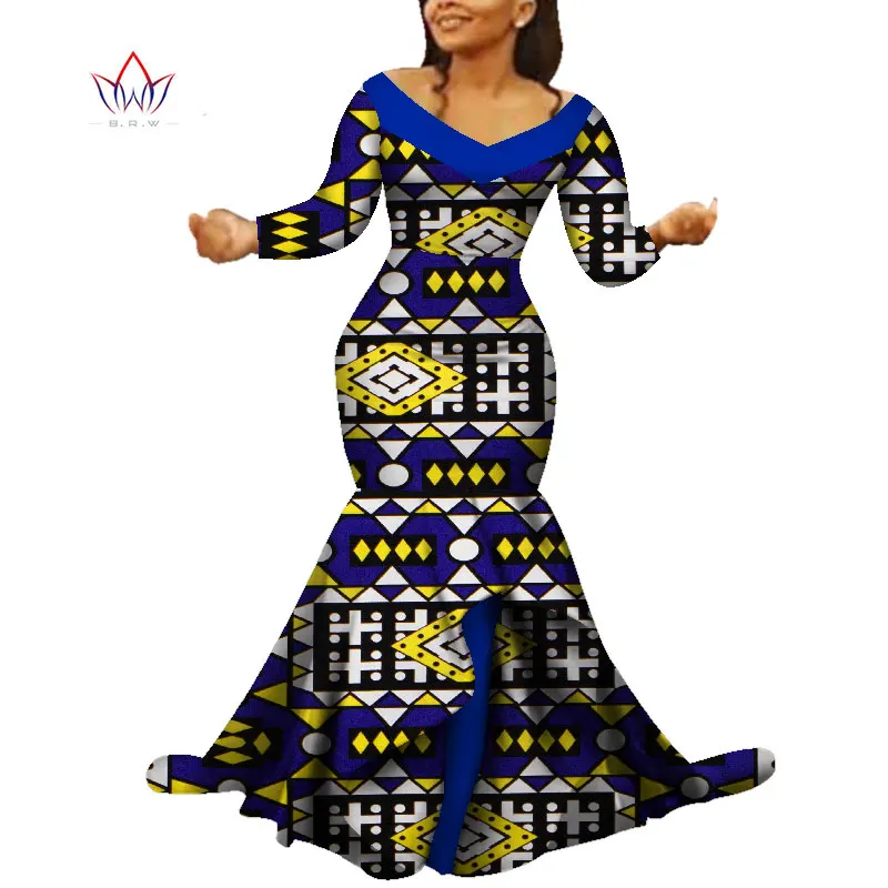 Robe Traditionnelle Africaine Caftan Dashiki Femme Brodée Bazin Riche Taille L - Neuve Sans étiquettes