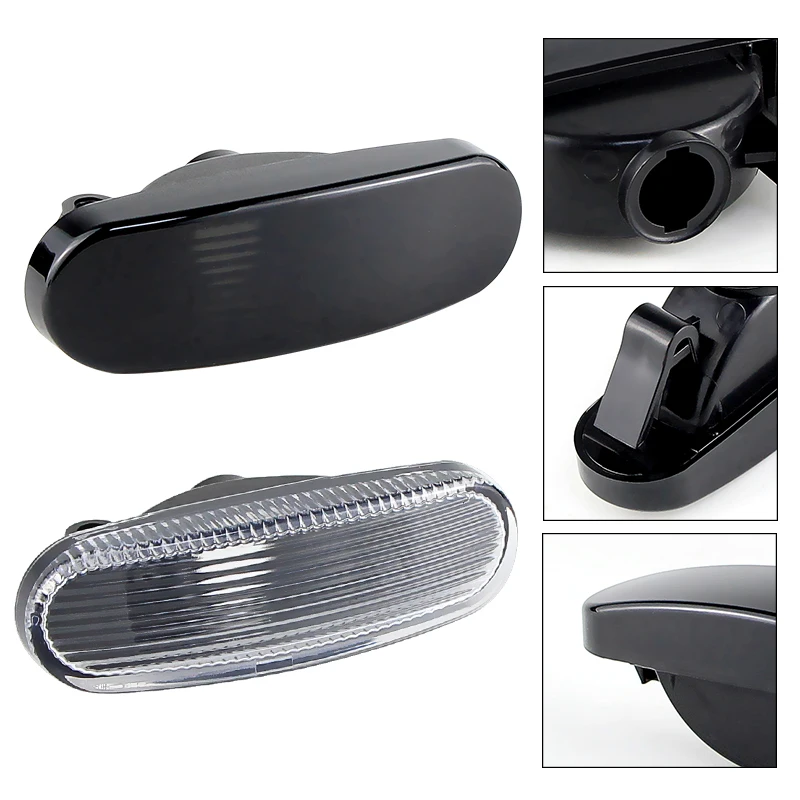 2PC 전용 쉘 사이드 마커 라이트 렌즈 커버 Fiat Grande Panda Van MK2 MK3 Punto Evo Fiorino Citroen Nemo Panel Estate Van