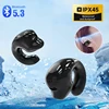 Wireless Ear Clip on Headphone TWS Bluetooth 5.3 Earphone Single in-Ear HiFi Stereo Touch Control Sports Headset with Mic 1