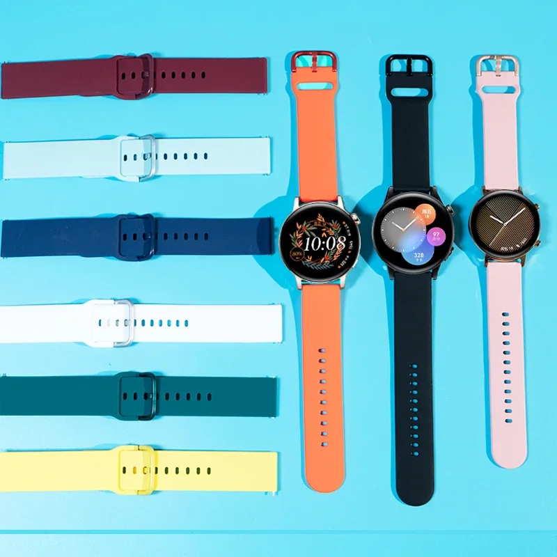 Sport Silicone Bracelet - Versatile 20mm/22mm Strap