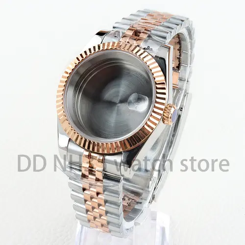 36mm/39mm NH35 Watch Case Sapphire Glass 20mm Solid 316L Stainless Steel Bracelet for Datejust NH35 NH36 Movement 28.5mm Dial - Image 3