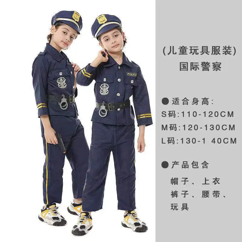 Costume da vigile del fuoco per bambini, 8 pezzi
