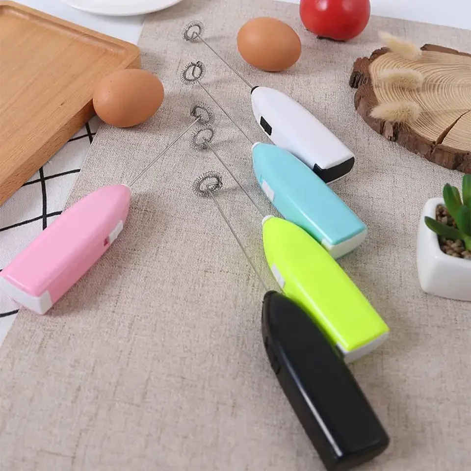 Electric Egg Beater Milk Drink Coffee Whisk Stirrer Mini Milk Frother Mixer Electric Home Kitchen Egg Beater for Kitchen Tools