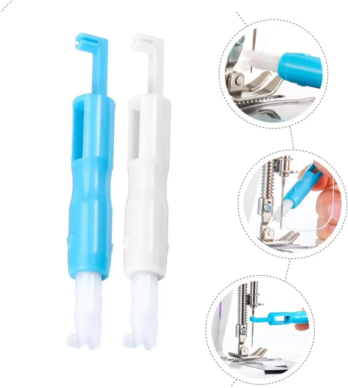 Automatic Sewing Machine Needle Inserter Threader - Quick Stitch Threader Needle Changer Tool for Easy Sewing Thread Management