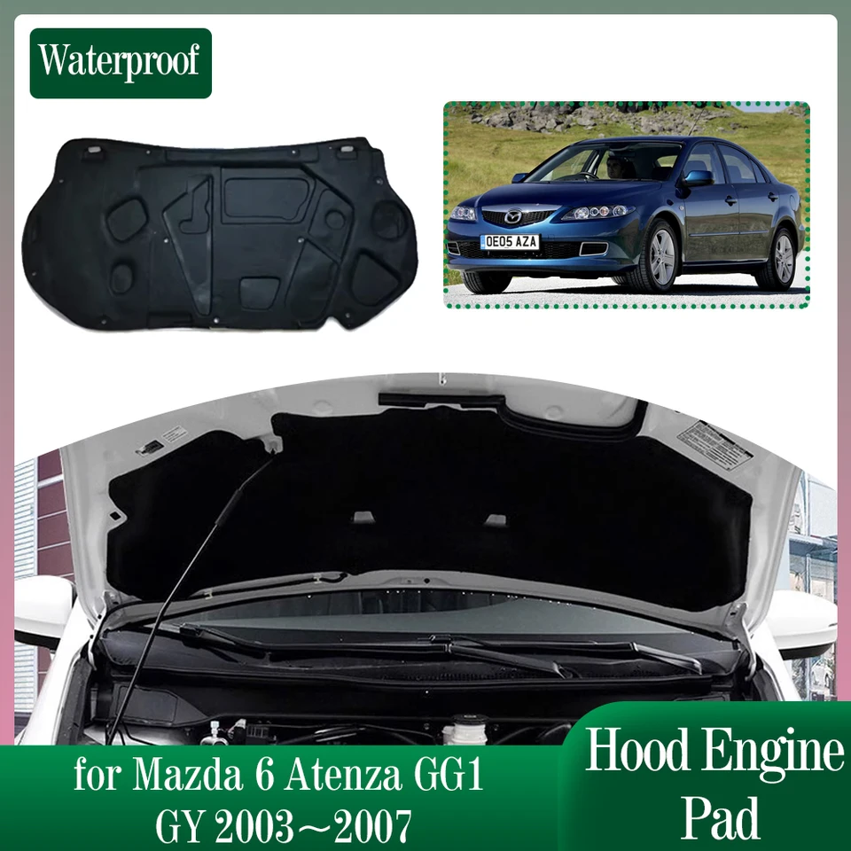 JINFOLI Auto Thermische Isolatie Motorkap Geluidsmatten Geluiddichte Hoezen, for Mazda, 6, for Mazda, 6 for Atenza GH GZ 2009-2013 MK2 Isolatie