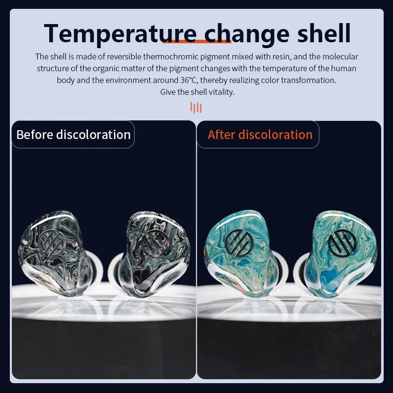 BGVP Phantom 8 Drivers EST BCD In-ear Hybrid Monitors Bone Conduction Temperature Change Housing Earphone 5