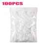 100 Pcs / Bag Hotel and guesthouse disposable shower cap batch white transparent waterproof and dustproof hair cap 4
