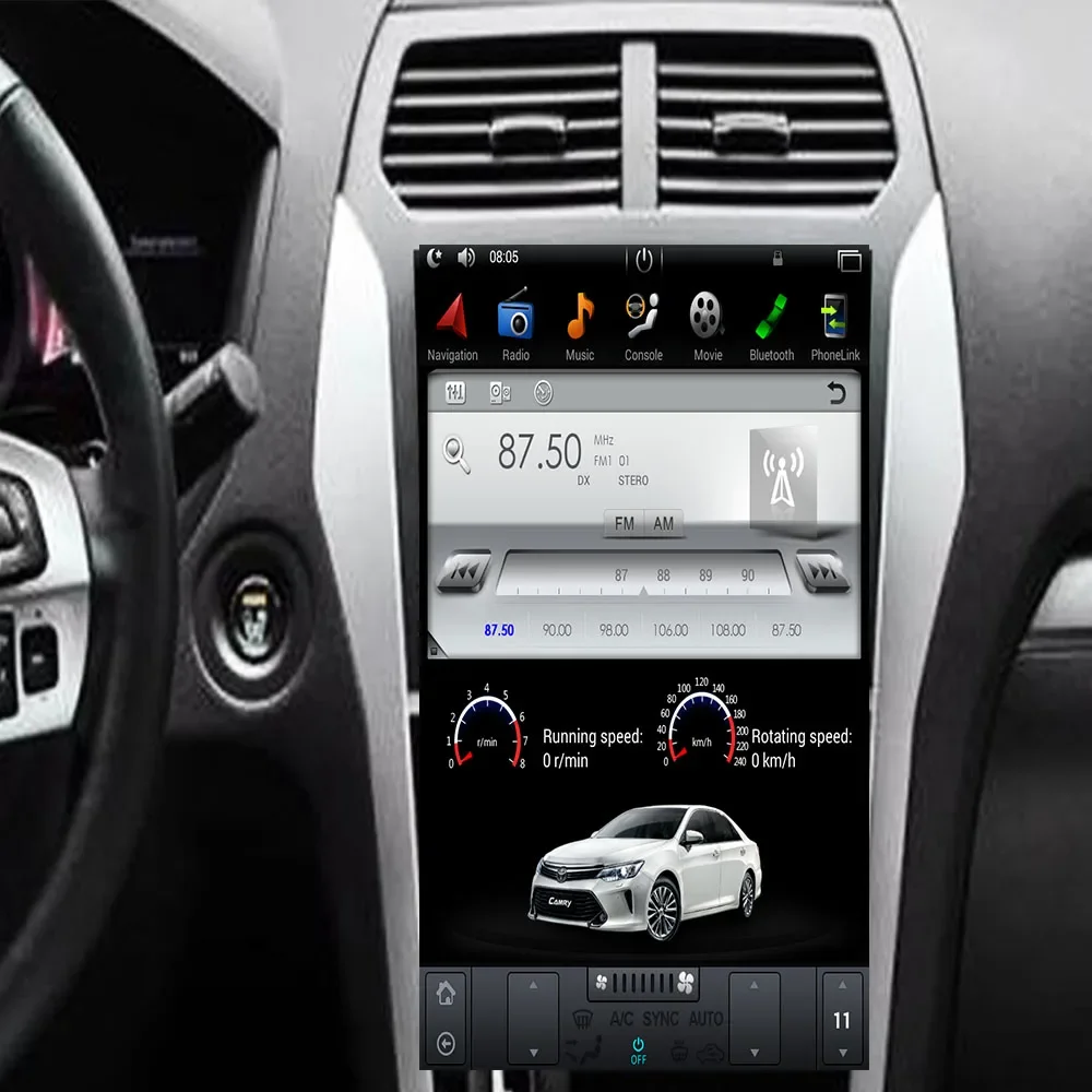 

Автомобильный радиоприемник 13,6 дюйма для Ford Explorer 2013-2018 Tesla Carplay вертикальный экран GPS-навигация Android мультимедийный DVD-плеер