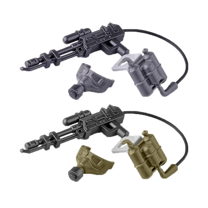 MOC 군사 빌딩 블록 특수 부대 군인 그림 인쇄 헬멧 조끼 방패 배낭 액세서리 벽돌 장난감 DF002