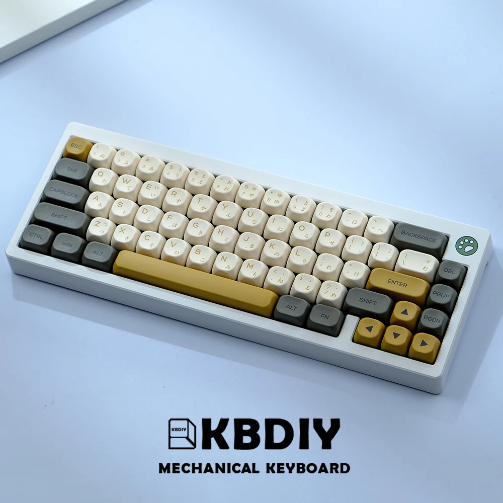 KBDiy-Matcha Glimmer Keycaps para teclado mecânico, Mac