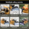2.4Ghz RC Bulldozer 1/24 with Light & Sound Construction Diecast Engineering Car Dump Excavator Plastic/Alloy for Child‘s Gifts 6