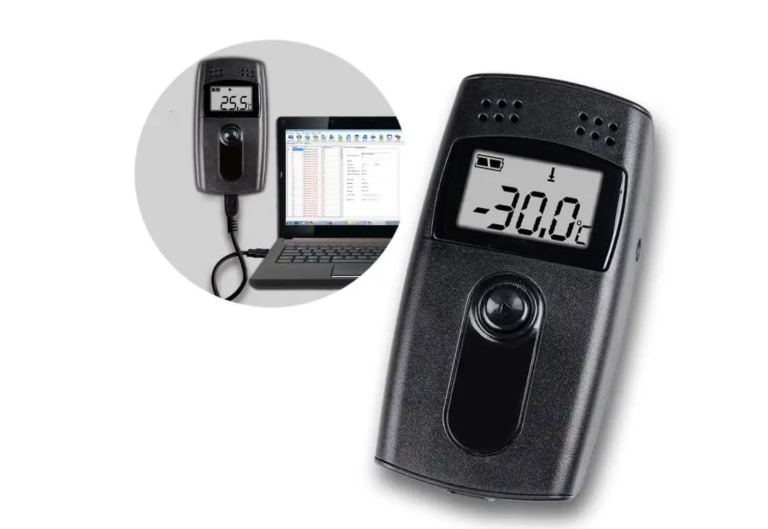 Elitech Rc-3 Registratore Di Dati Di Temperatura Usb Registratore Di Temperatura Datalogger Alta Precisione 16,000 Punti