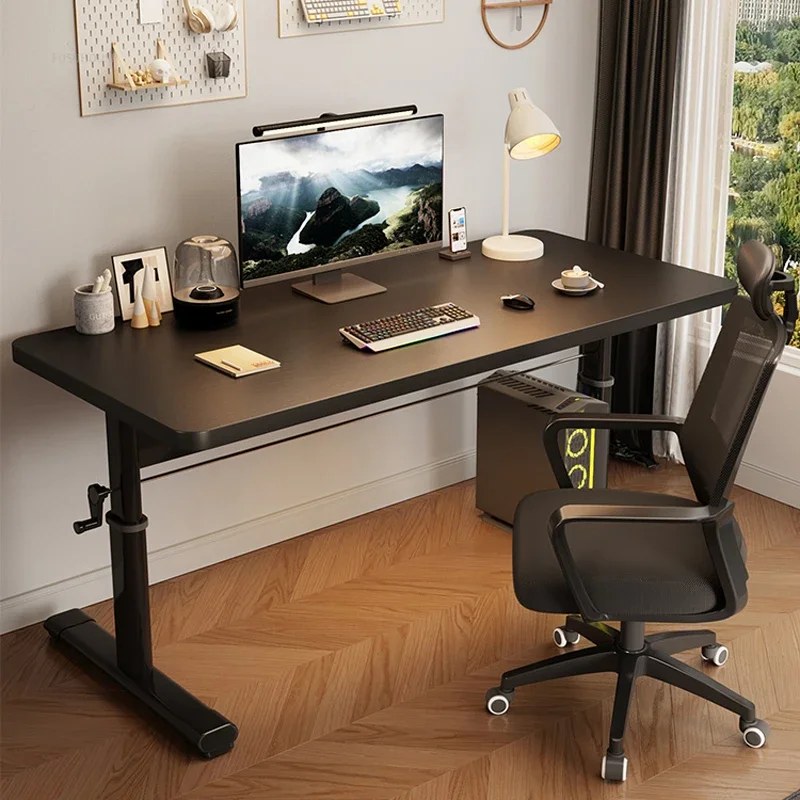 Liftable-Desktop-Computer-Desk-Simple-Office-Furniture-Table-And-Pulley ...