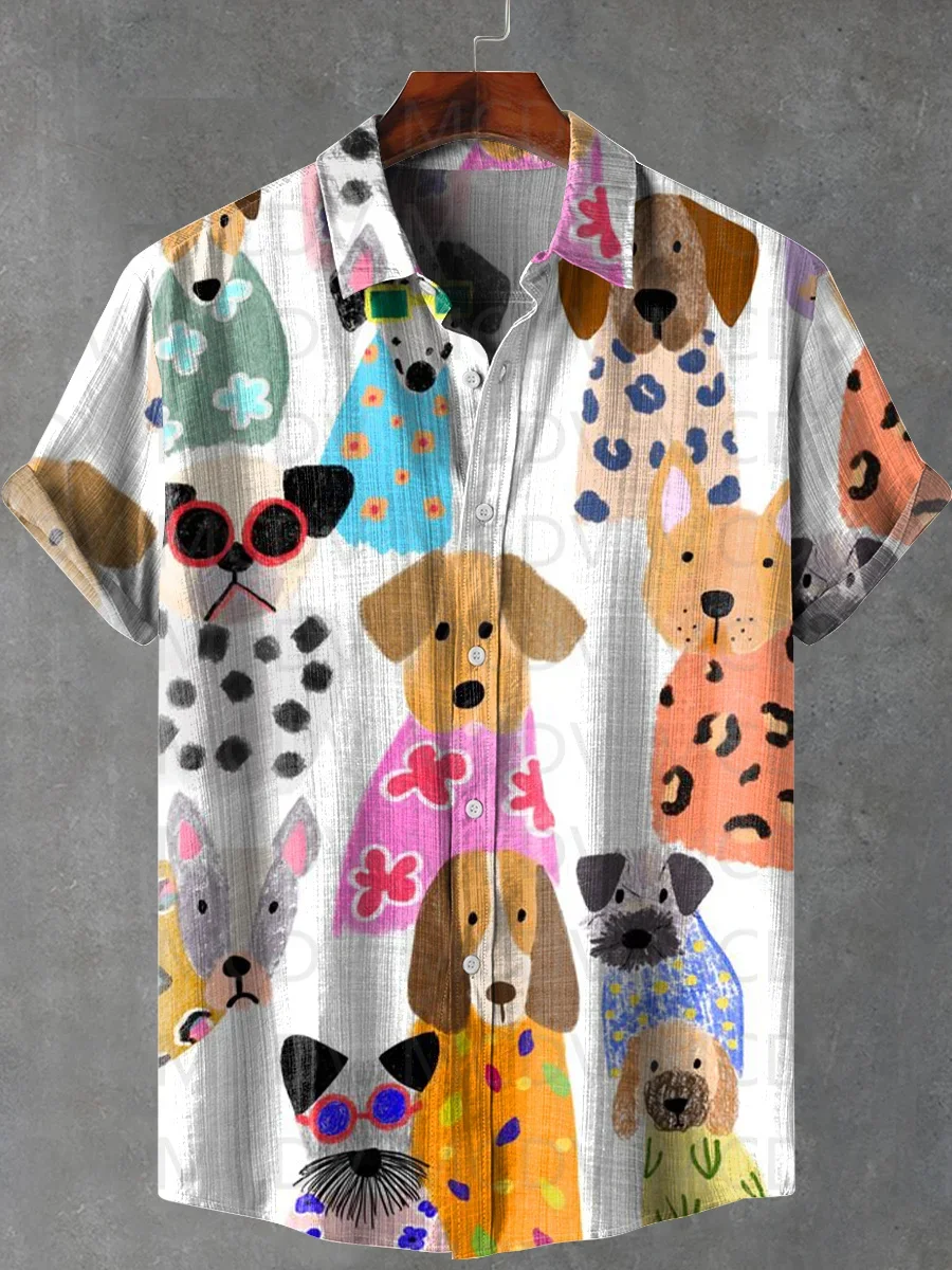 Cat Abstract Art Print T-shirt