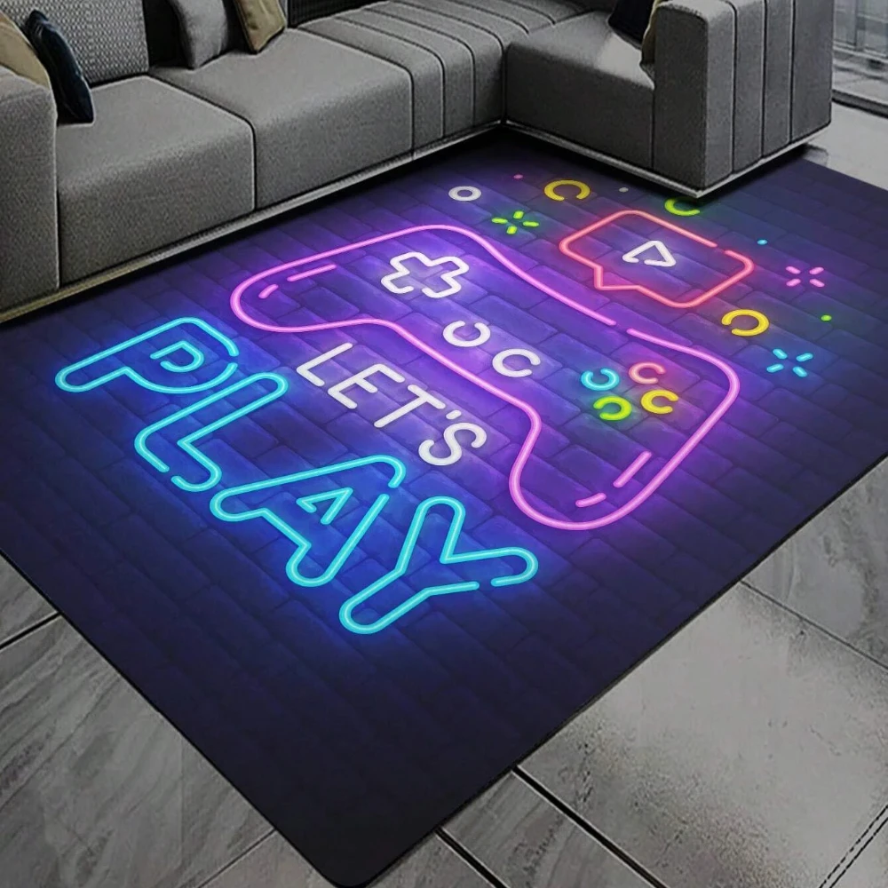 

Новый напольный ковер с узором для геймпада MiRcle, современный нескользящий ковер из полиэстера для дома, супермягкий напольный коврик, модные Коврики для спальни