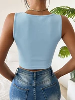 T-shirt chic et sexy pour femme et fille, haut d'été simple et décontracté 2