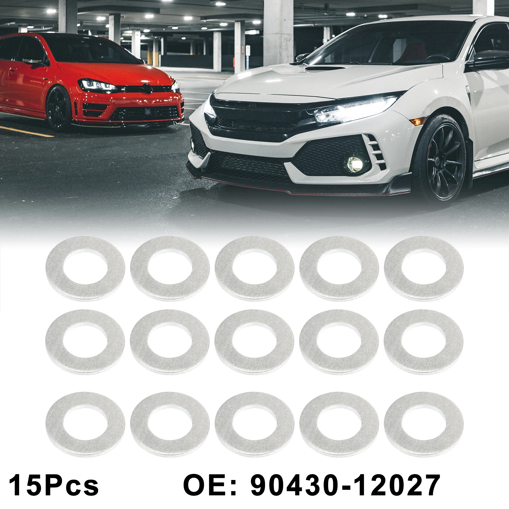

X Autohaux 15 шт. 90430-12027 дренажное масло двигателя винтовая прокладка M12 масляная мойка для Toyota Prius 2001-2005 для Prius 2007-2018