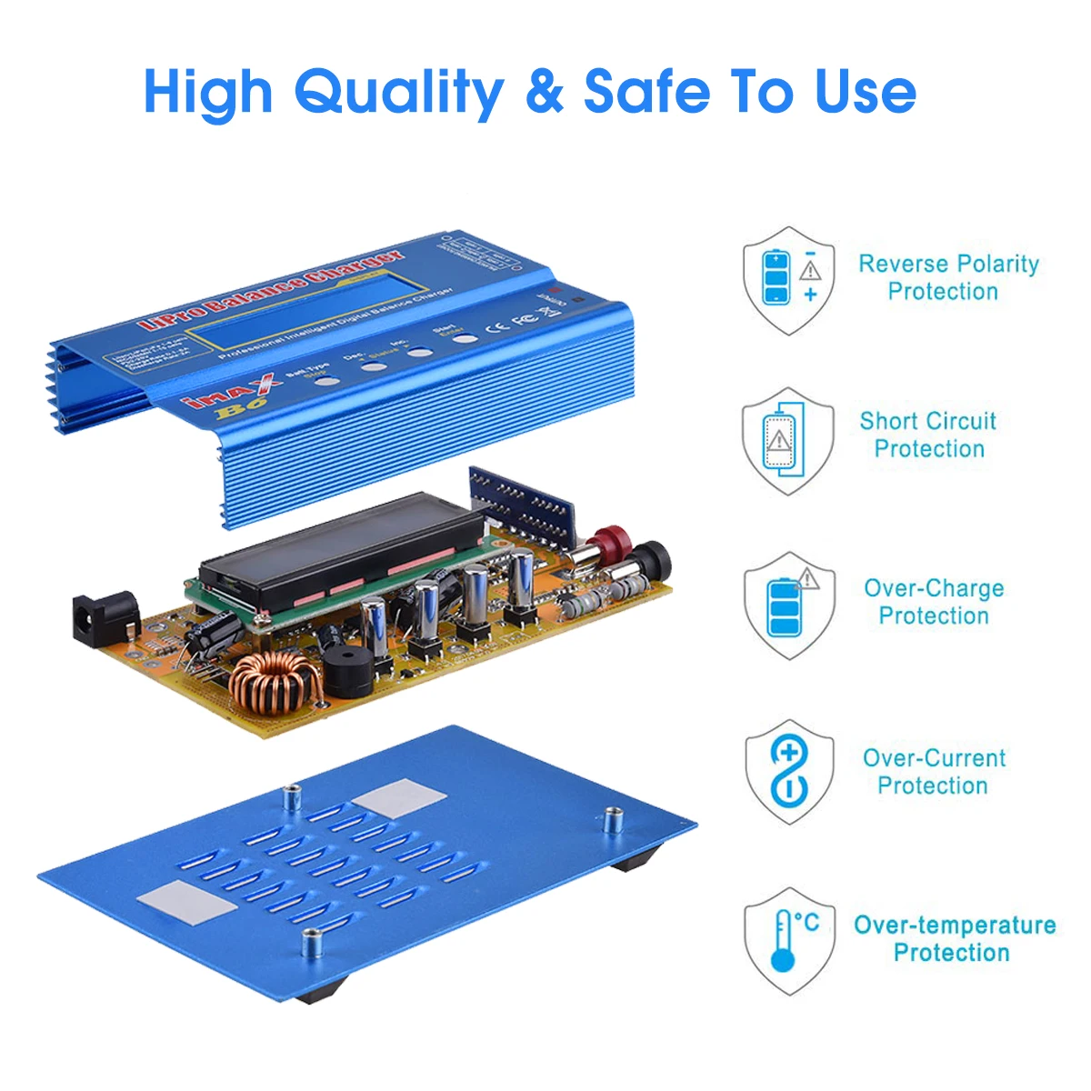 HTRC iMAX B6 80W 배터리 충전기 Lipo NiMh 리튬 이온 Ni-Cd 디지털 RC Lipo 충전기 + 15V 6A 어댑터 밸런스 충전기 방전기