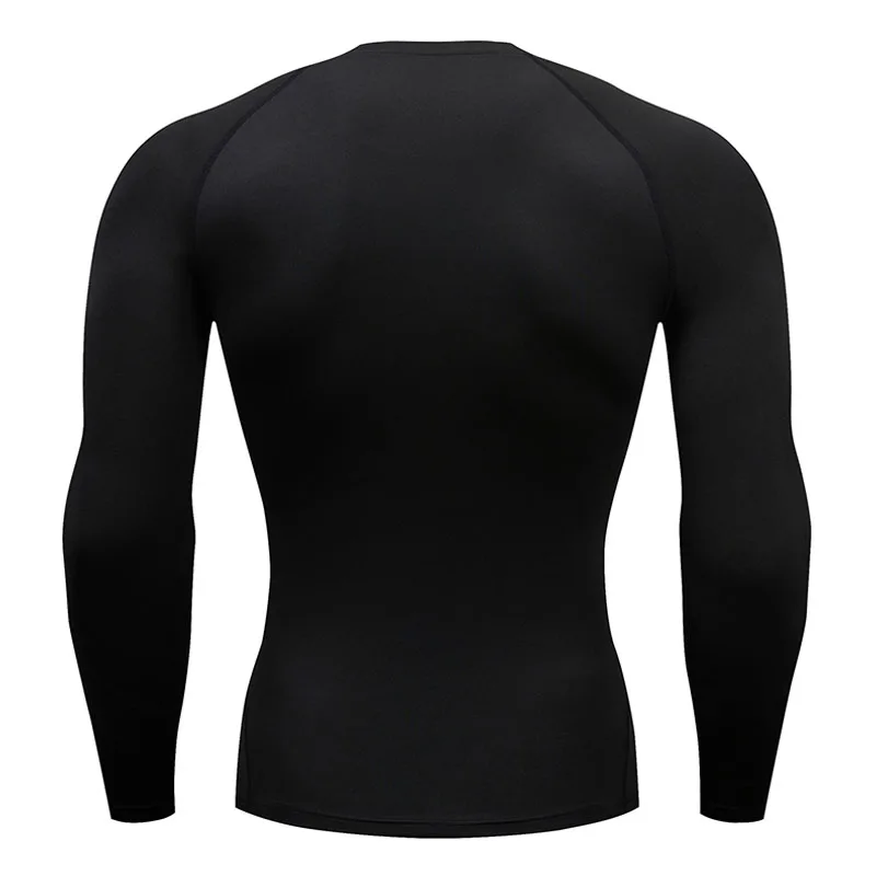 Compression Sports Shirt Men Running T-Shirt Long Sleeve Fitness Sunscreen Quick Dry Sportswear Gym Short Bodybuilding Top 2099