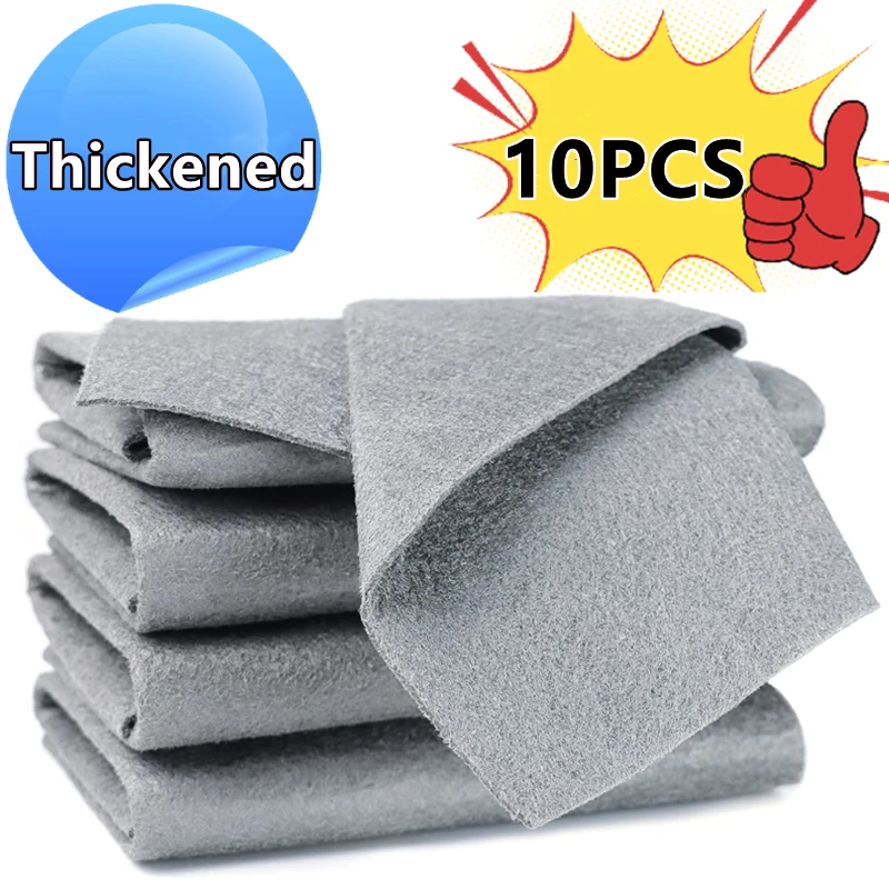 Microfiber Cloth Magic Cleaning Wipes Reusable Washable Towels Dishwashing  Kitchen Thickened Magic Pads for Cleaning Wipes Cloth - AliExpress