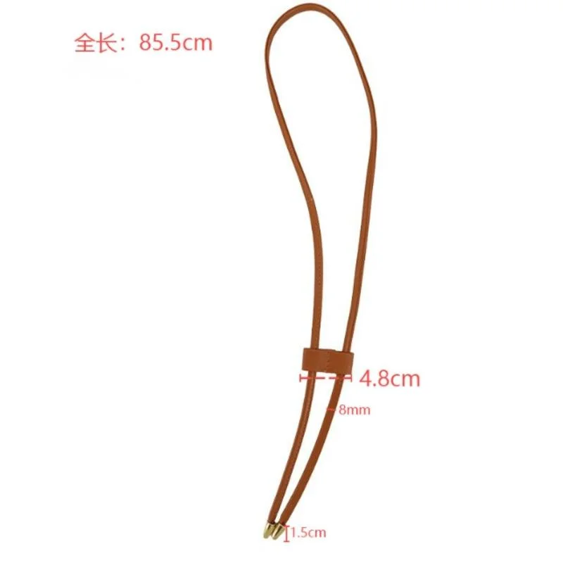 4pcs PU Leather Bag Strap DIY Replacement Bucket Bag Drawstring Rope Backpack Beam Pocket Purse Accessories