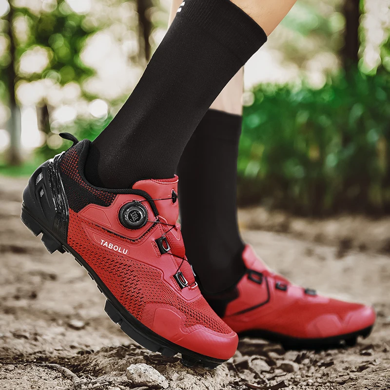 New Cycling Sports Shoes Men MTB Shoes Outdoor Comfortable Lightweight Breathable Road Mountain Bike Shoes Unisex Sports Shoes 6