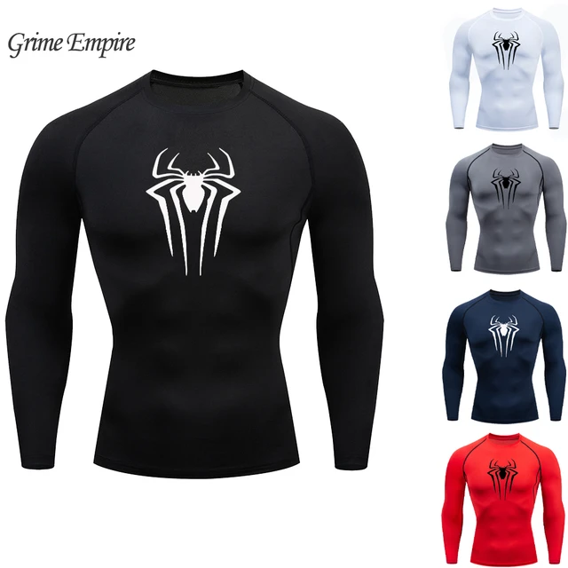 Men's Compression Shirt Fitness Workout Anime Super Spider Print
