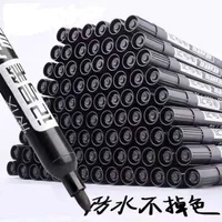 10PCS Permanent Markers, Black Red & Blue Ink, Stationery, Writing Pens for Tire Fabric, Wood, Leathern Art, Graffiti Marker Pen 1