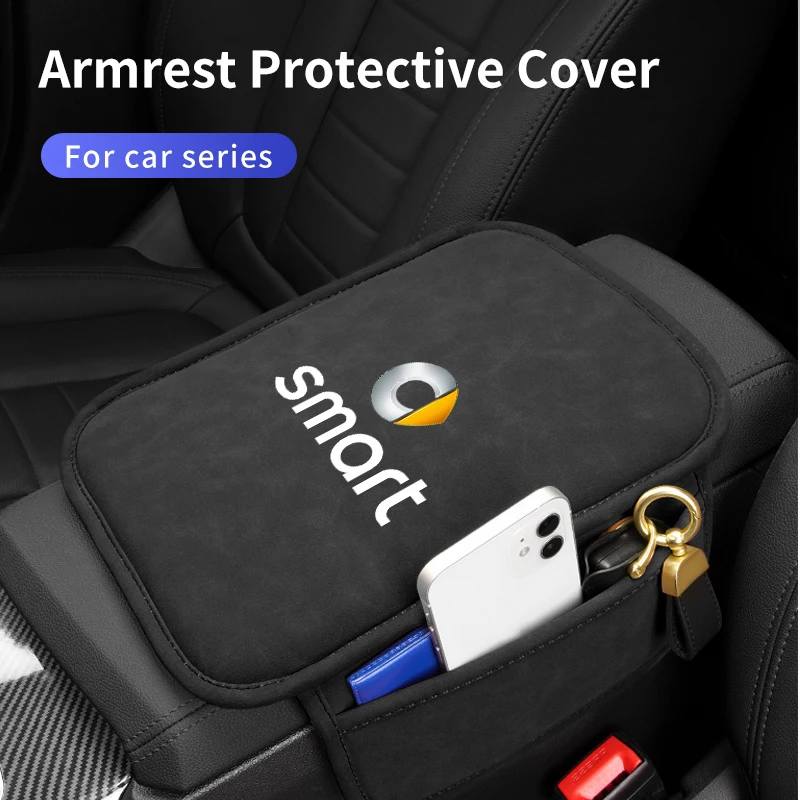 Tappetino Per Cuscino Per Bracciolo Centrale Per Auto Tappetino Protettivo Antiscivolo Per Smart Fortwo 451 450 453 Eq Forfour Coupe Cabrio Crossblade