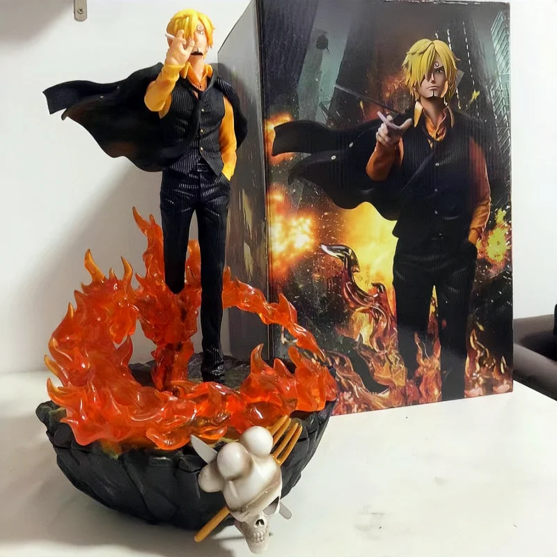 

anime One Piece Action Figure Blood Vinsmoke Sanji Figurine Anime Collection Pvc Models Statue Doll for play Toys Decorations