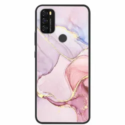 Marble Bumper Silicone TPU Soft Phone Back Cover - Cute Design for Blackview A70 (1)